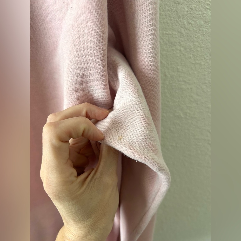 Blush Pink Oversized Crewneck Sweatshirt XL Fair Condition Lounge - Picture 12 of 16